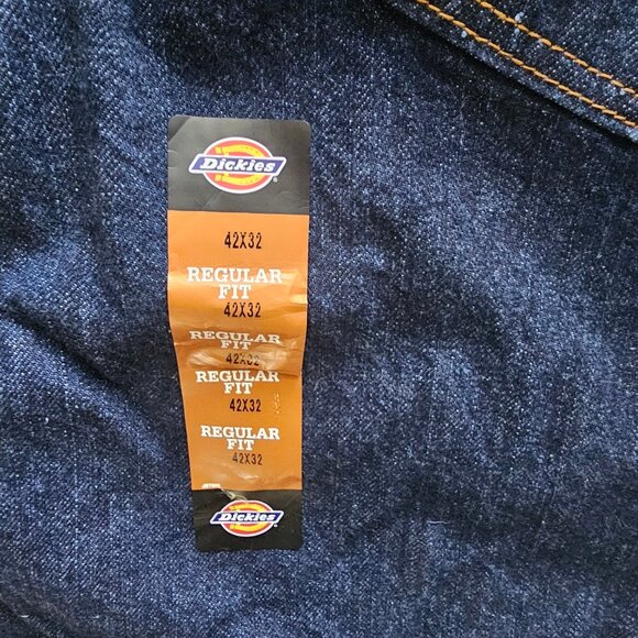 New Wrangler Rustler Regular Fit Straight Leg Heavyweight Denim Blue Jean 44x30 - Picture 2 of 2